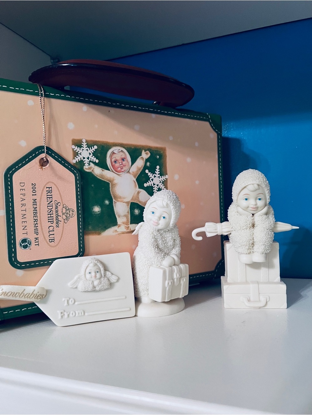 Department 56 Snowbabies RETIRED 2001 Friendship Club Membership Kit
